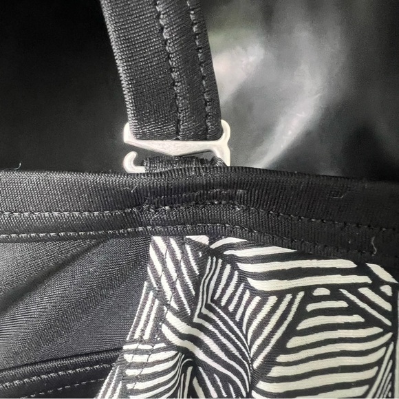 Athleta Tankini Laguna Side Scrunch Swimsuit Dress Underwire Cups 34B/C - Picture 10 of 12